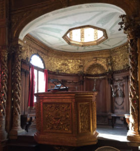 Interior of the Canton synagogue in the Jewish ghetto of Venice