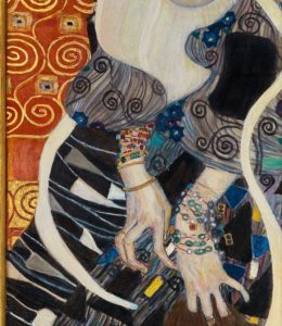 detail of Judith 2 by Klimt at the Museum of Modern Art in Ca' Pesaro, Venice