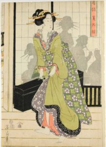 ukiyoe print by Kikugawa Eizan in the Museum of Oriental Art in Venice