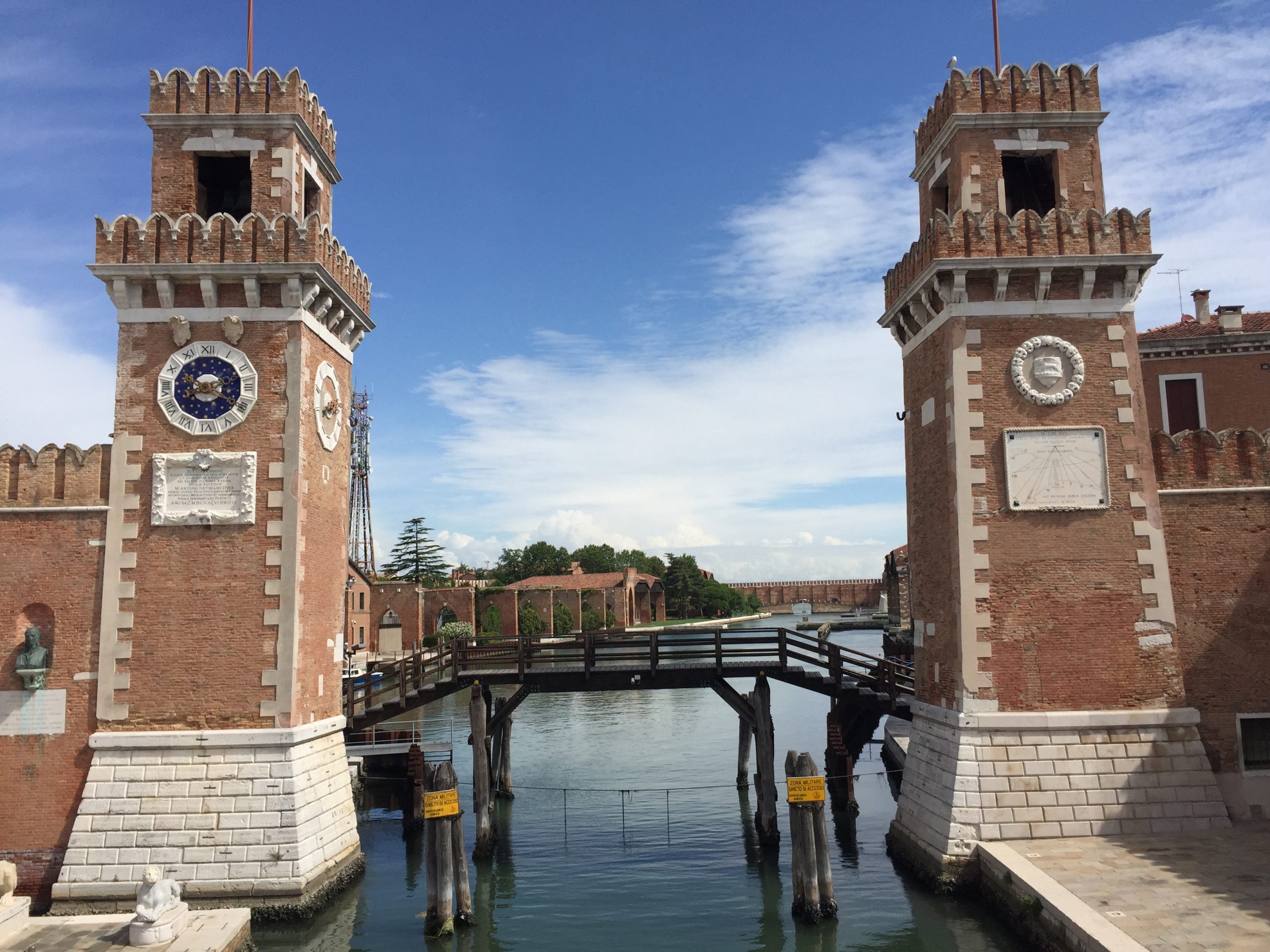 the main gate of the Venice Arsenale